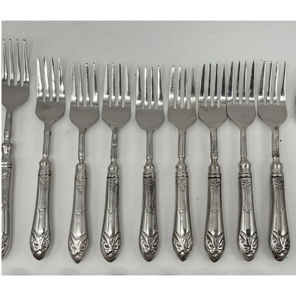 Flatware Set Pier 1 Imports Pii15 18/8 Stainless Steel 48pc Silver